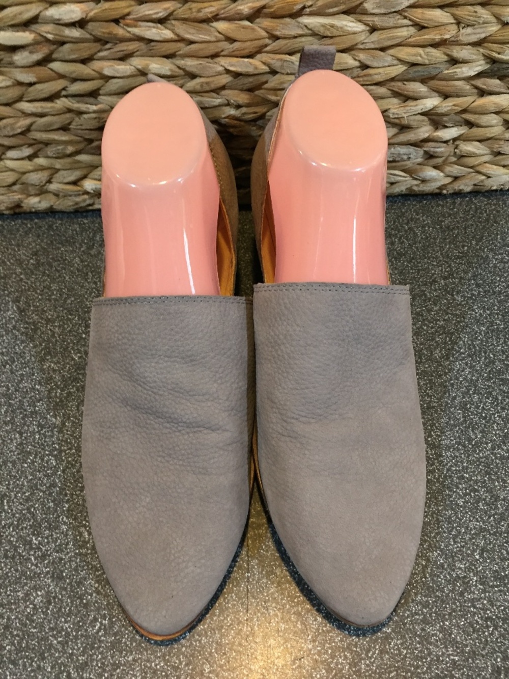 Lucky Brand Gray Suede Slip-On Shoes